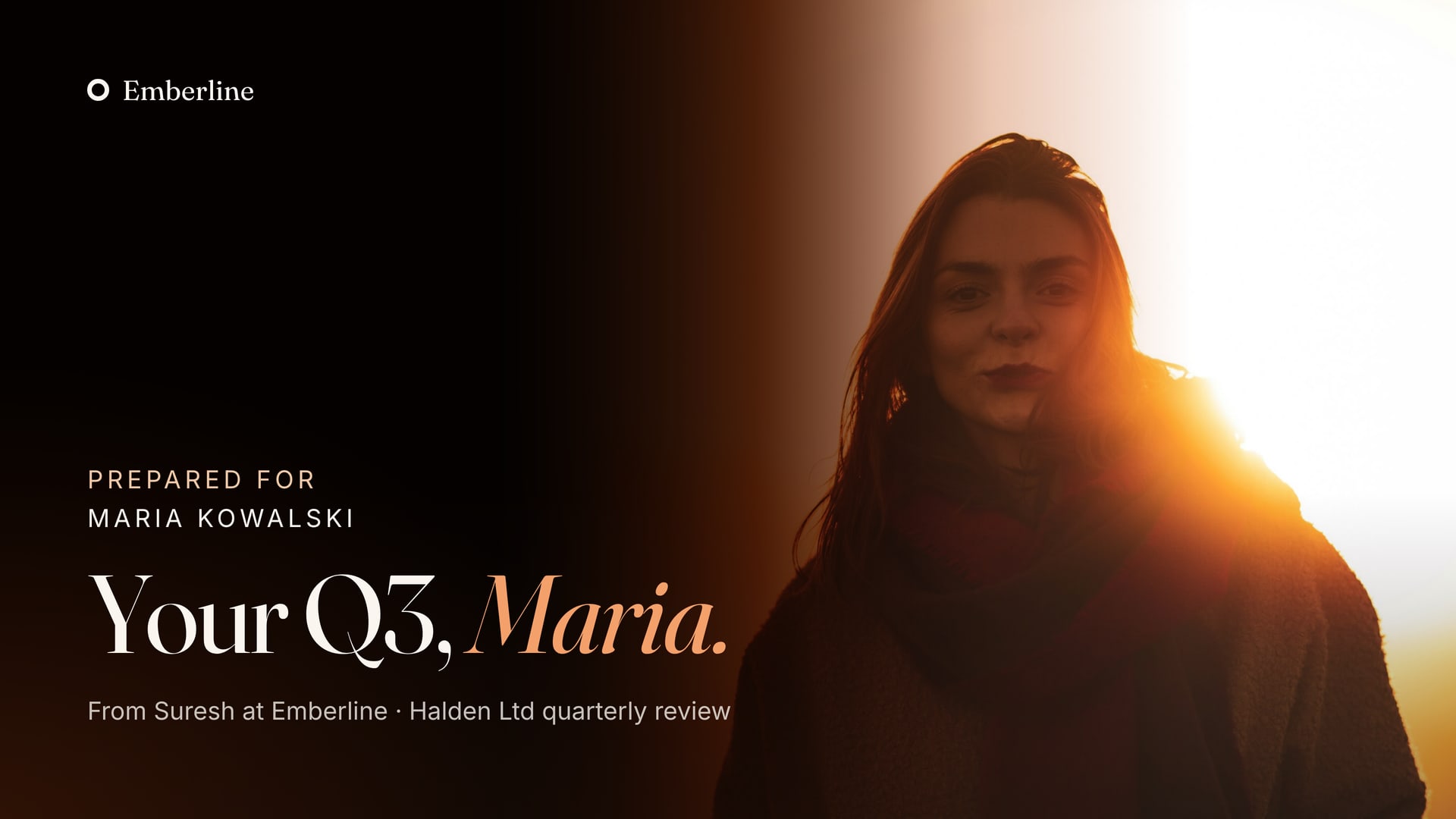 Your Q3, Maria: the cover of a Scene from Suresh at Emberline